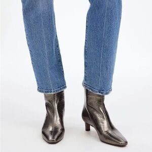 Madewell Metallic Ankle Boots